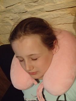 BasicNature Дитяча подушка на шию рожева