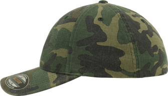Камуфляжна кепка Brandit Flexfit Garment Camo з ефектом прання, лісовий