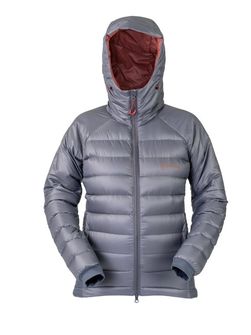 Patizon Жіноча пухова зимова куртка ReLight Pro, антрацит / темно-червоний