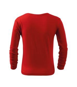 Дитяча футболка з довгим рукавом Malfini Fit-T LS, червона