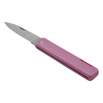 Кишеньковий ніж Baladeo ECO354 Papagayo, лезо 7,5 см, сталь 420, ручка TPE рожева
