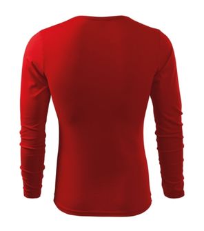 Чоловіча футболка з довгим рукавом Malfini Fit-T LS, червона