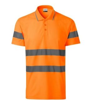 Rimeck ХВ Бігова безпечність рефлексна поло-сорочка, флуоресцентно-помаранчева