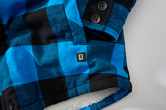 Куртка Brandit Lumber з капюшоном, чорна/синя