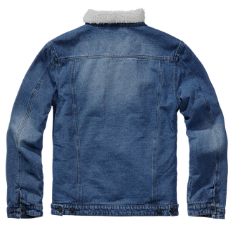 Джинсова куртка Brandit Sherpa з хутром, синя