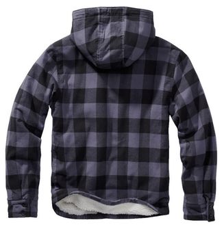 Куртка з капюшоном Brandit Lumberjacket, чорно-сіра