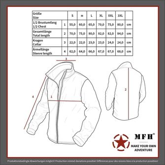 Куртка MFH Professional Combat Mission Ny/Co, змійка FG