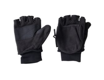 Фронтальні рукавиці з відкритими пальцями, чорні.