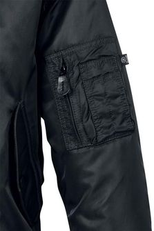 Brandit MA1 Куртка-бомбер з капюшоном, чорна