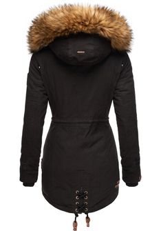Marikoo LA VIVA PRINCESS Жіноча зимова куртка з капюшоном, чорна