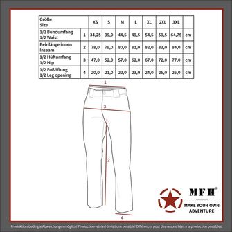 Тактичні штани MFH US Combat BDU з посиленим сидінням та колінами, хакі