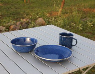 Origin Outdoors Емальована тарілка синього кольору 20 см глибока