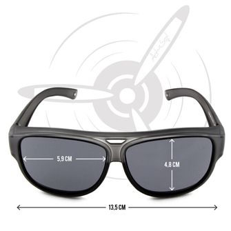 ActiveSol El Aviador Fitover-Дитячі поляризаційні сонцезахисні окуляри сірі