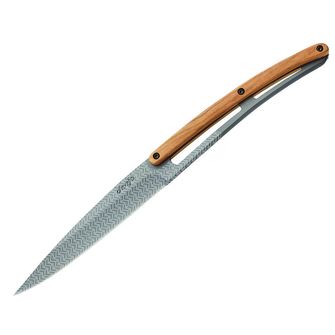 Deejo набір з 6 ножів матовий сірий лезо оливкова деревина дизайн Геометрія
