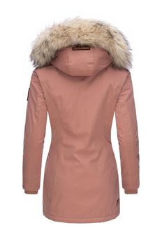 Navahoo Cristal жіноча зимова куртка з капюшоном та хутром, терракотова
