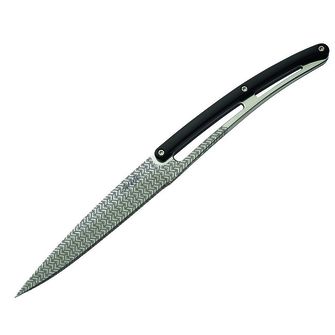 Deejo набір з 6 ножів блискуче лезо зубчастий край ручка чорний ABS дизайн Геометрія