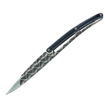 Deejo набір з 6 ножів з блискучим лезом ручка чорна ABS дизайн арт-деко