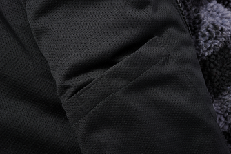Флісова куртка Brandit Teddyfleece, чорна/сіра