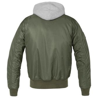 Brandit MA1 Куртка-бомбер з капюшоном, оливковий