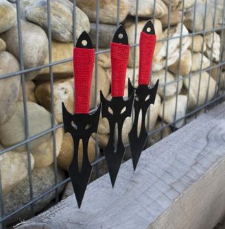 Метальні ножі Twine, 20,5 см, 3 штуки, чорні.