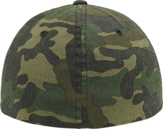 Камуфляжна кепка Brandit Flexfit Garment Camo з ефектом прання, лісовий