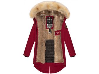 Жіноча зимова куртка Navahoo Bombii з хутром, червона