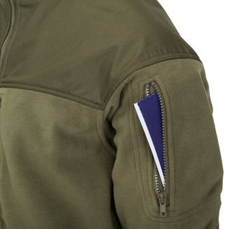 Helikon-Tex Класична армійська флісова куртка з підсиленням оливково-чорна, 300г/м2