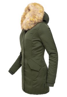 Жіноча зимова куртка Marikoo Karmaa з капюшоном, оливкова