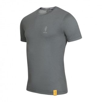Patizon Чоловіча футболка з мериносу з коротким рукавом, колір Gun metal