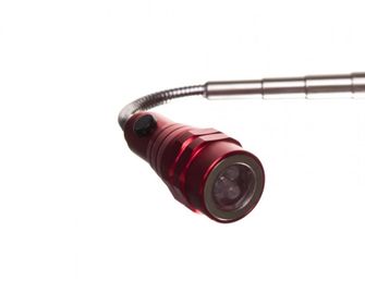 Ремі LED телескопічний світильник з магнітом червоний 17см