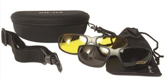 Mil-Tec Тактичні окуляри 3в1, чорні