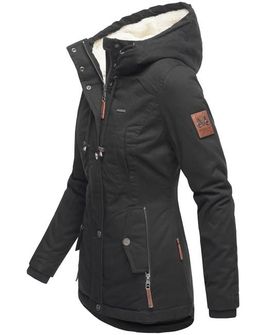 Marikoo BIKOO Жіноча зимова куртка з капюшоном, чорна