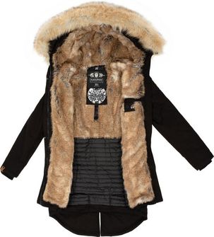 Жіноча зимова куртка Navahoo Bombii з хутром, чорна