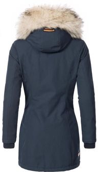 Жіноча зимова куртка Navahoo Cristal з капюшоном та хутром, темно-синій