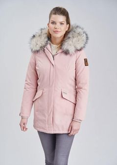 Navahoo Cristal жіноча зимова куртка з капюшоном та хутром, рожева