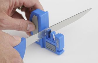 Ніж для філе та гачковий точильник, 2-кроковий точильник ножів з точильником гачків.