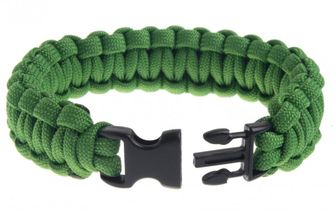 UKR браслет з парашутного шнура, пластикова праця, зелений