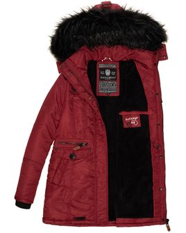 Жіноча зимова куртка Navahoo SCHATZCHEN з капюшоном, сливово-червона