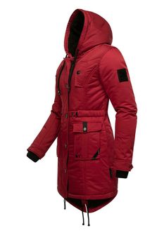 Жіноча зимова куртка Navahoo LULUNA PRINCESS з капюшоном, криваво-червона