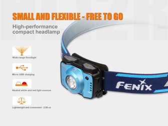 Зарядний фонарик Fenix HL12R - синій