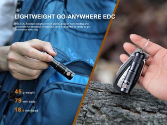 Міні акумуляторний ліхтарик Fenix E09R