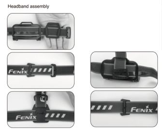 Набір чорних ременів Fenix AFH-02 для налобних ліхтарів Fenix
