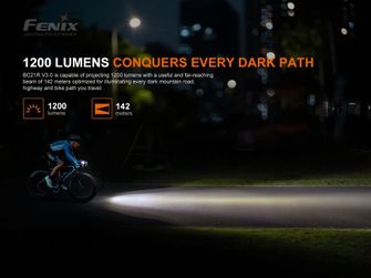 Акумуляторний велосипедний ліхтар Fenix BC21R V3.0
