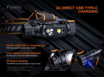 Перезаряджувальний фонарик Fenix HM70R + Fenix E-LITE