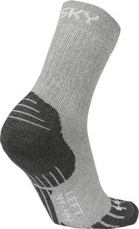 Шкарпетки з вовни хаскі світло-сірі