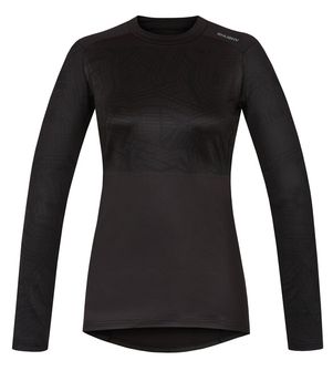 Термобілизна Husky Активна зимова жіноча футболка з довгим рукавом чорна