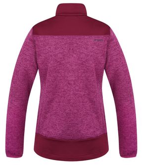 Жіночий флісовий светр на блискавці Husky Alan темно-пурпурний