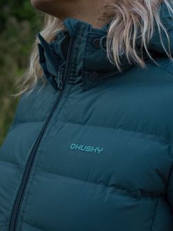 Жіноча пір&#039;яна куртка Husky Donnie чорно-зелена