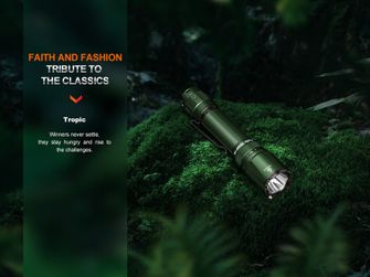 Тактичний акумуляторний ліхтар Fenix TK20R UE - тропічний зелений
