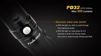 Fenix LED ліхтарик PD32 XP-L, 900 люменів
